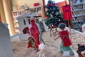 Un belén de pastilina, atractivo de la Biblioteca Saulo Torón (Telde)/Francisco Javier Santana.